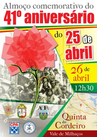26-4-2015 Almoço comemorativo do 41º Aniversário do 25 de Abril de 1974